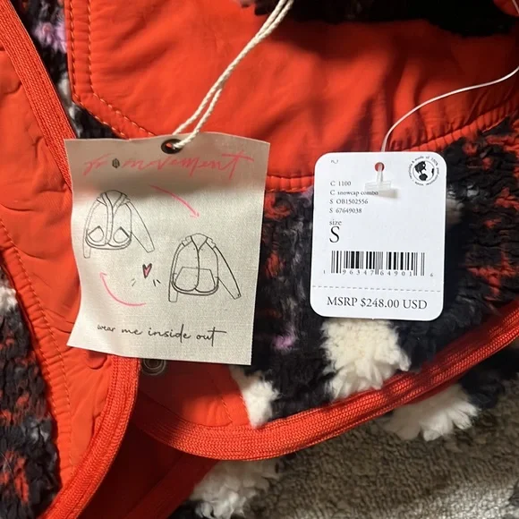 NWOT Free People Movement jacquard sherpa jacket - Picture 6 of 7